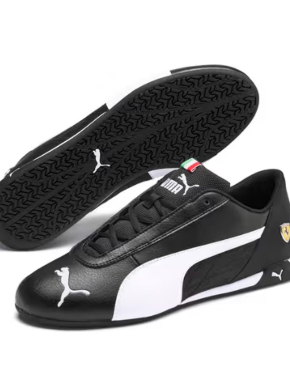 Puma Black and Red Athletic Sneaker (Interior View)